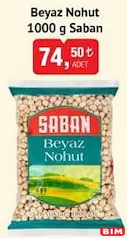 SABAN BEYAZ NOHUT 1000 G SABAN BEYAZ NOHUT 1000 G
